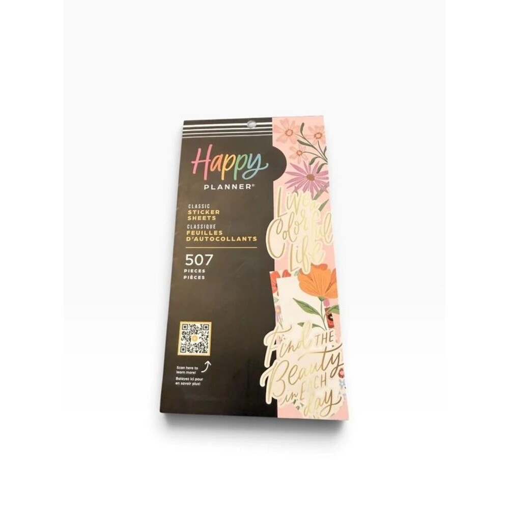 Happy planner live a colorful life sticker book. New